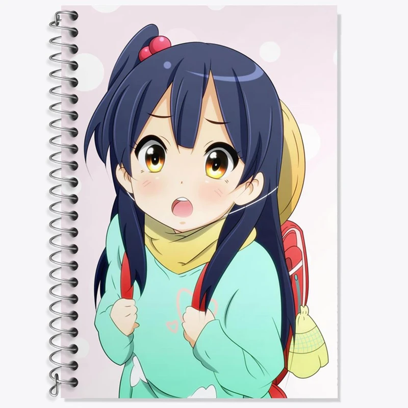 دفتر زبان 50 برگ خندالو مدل دو خط طرح کیتاشیراکاوا انکو انیمه فروشگاه تاماکو Tamako Market کد 22513