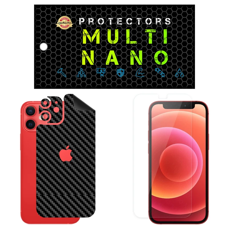 محافظ صفحه نمایش مولتی نانو مدل X-SFM مناسب برای گوشی موبایل اپل iPhone 12 Mini به همراه برچسب پوششی