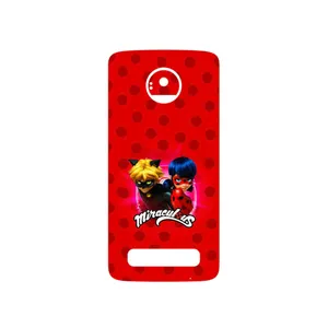 MAHOOT Ladybug and Cat Noir Cover Sticker for Motorola Moto Z