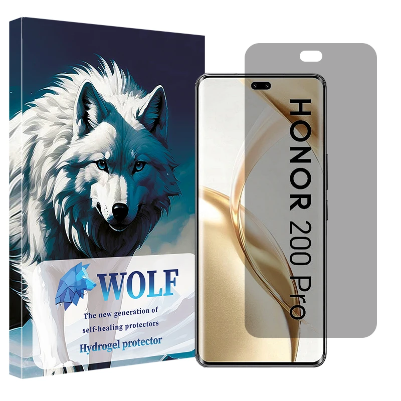 محافظ صفحه نمایش حریم شخصی ولف مدل Tough مناسب برای گوشی موبایل آنر 200 Pro