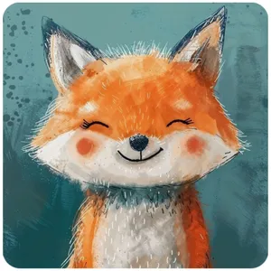 کاشی مدل روباه مهربان 