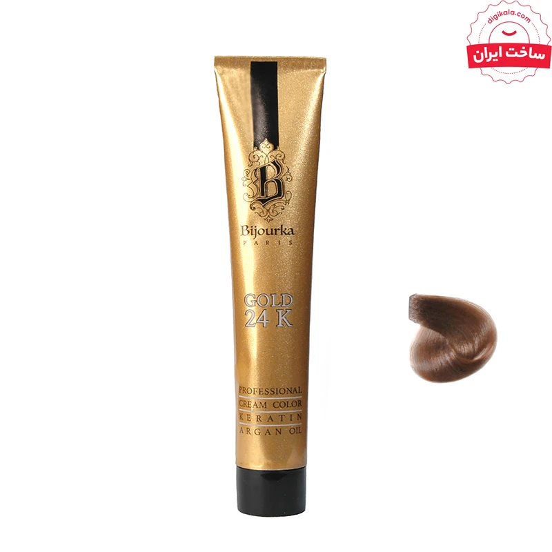 رنگ موی بیجورکا سری Gold 24K شماره 6 حجم 100 میلی لیتر رنگ بلوند تیره