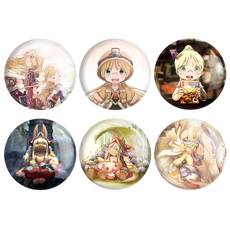 مگنت خندالو طرح انیمه ساخته شده در پرتگاه Made in Abyss کد 1342A مجموعه 6 عددی