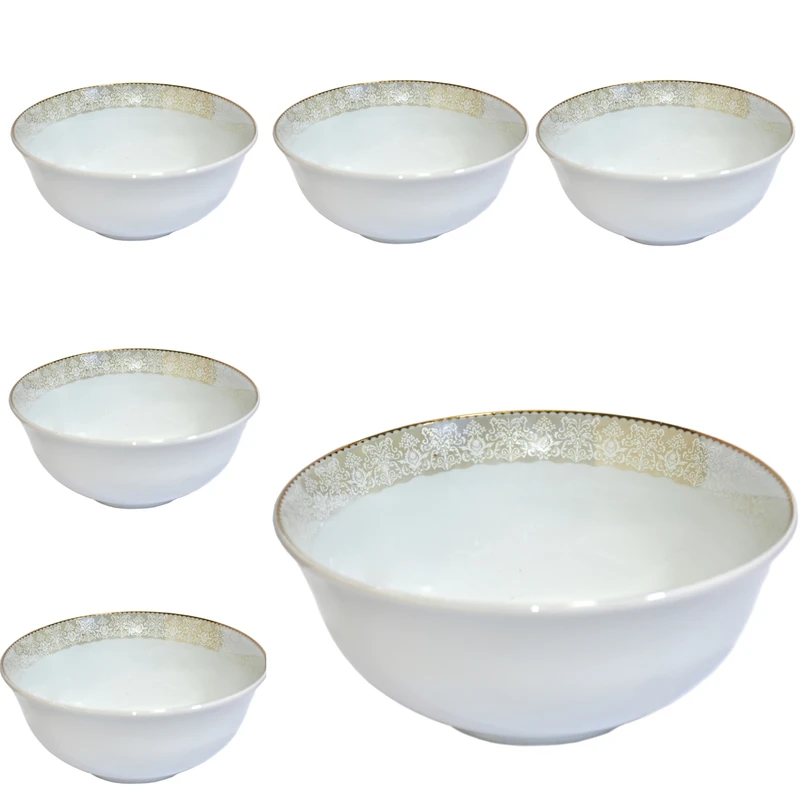 کاسه آبگوشت خوری مقصود مدل دلاریس لوستر بسته 6 عددی 