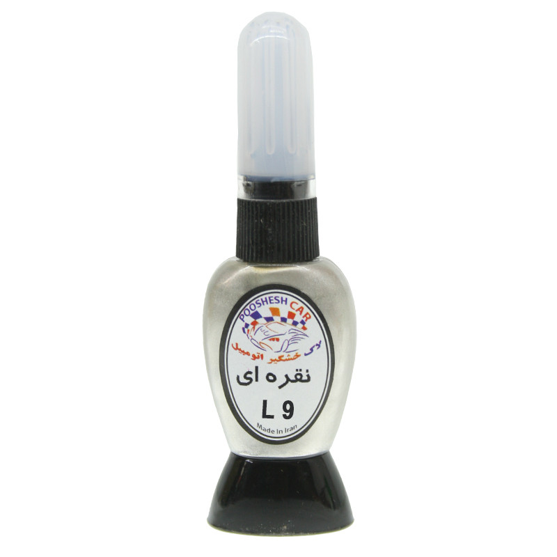 لاک خشگیر بدنه خودرو پوششکار کد L9 حجم 15 میلی لیتر مناسب برای بنز نقره ای