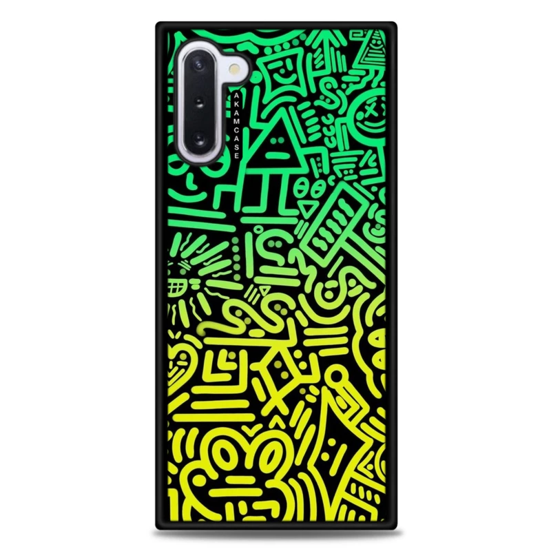 کاور آکام مدل AMC-WSGN10-DOODLE16 مناسب برای گوشی موبایل سامسونگ Galaxy Note 10