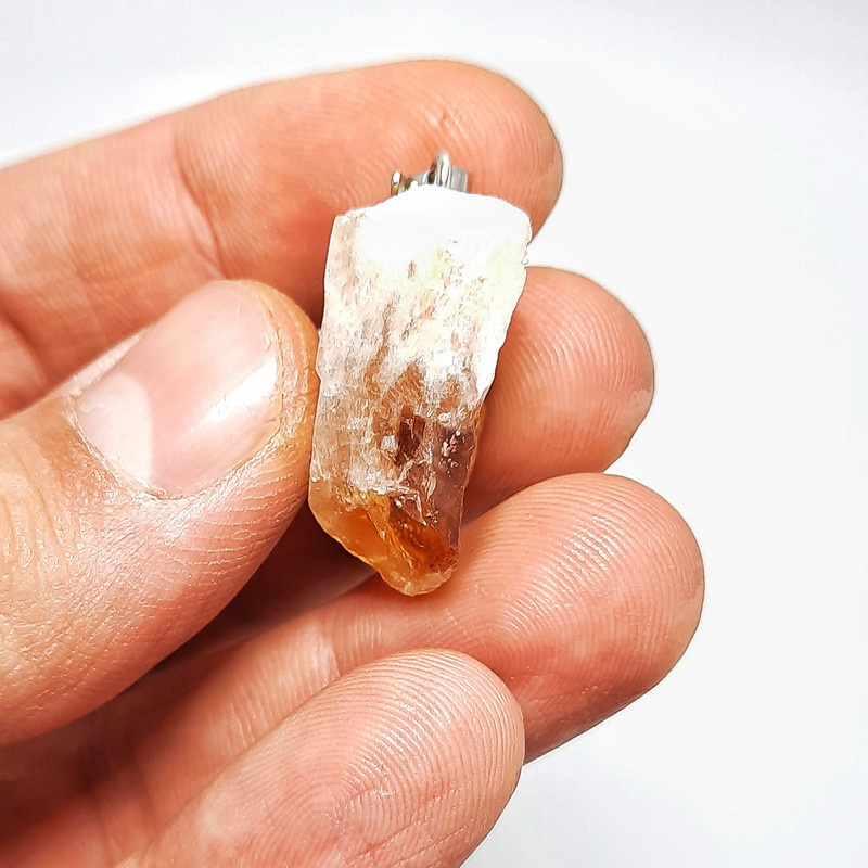 آویز گردنبند زنانه مدل سیترین کد 9