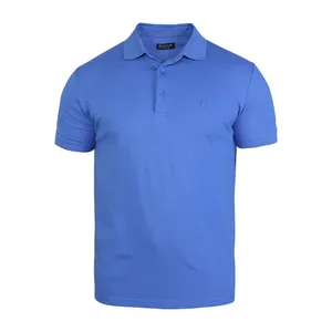 پولوشرت آستین کوتاه مردانه مدل جودون ساده رنگ آبی