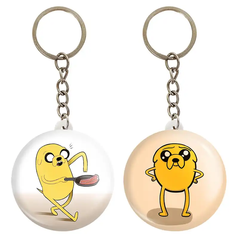 جاکلیدی خندالو مدل جیک وقت ماجراجویی Adventure Time کد 2080720809 مجموعه 2 عددی