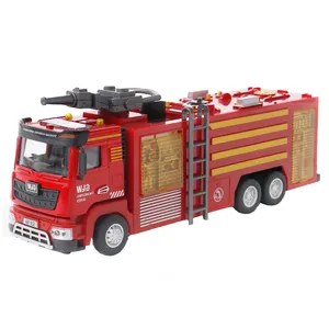 ماشین بازی مدل موزیکال چراغ دار آتشنشانی  آبپاش real waterpomp