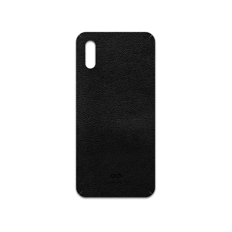 برچسب پوششی ماهوت مدل Black-Leather مناسب برای گوشی موبایل شیائومی Redmi 9i Sport