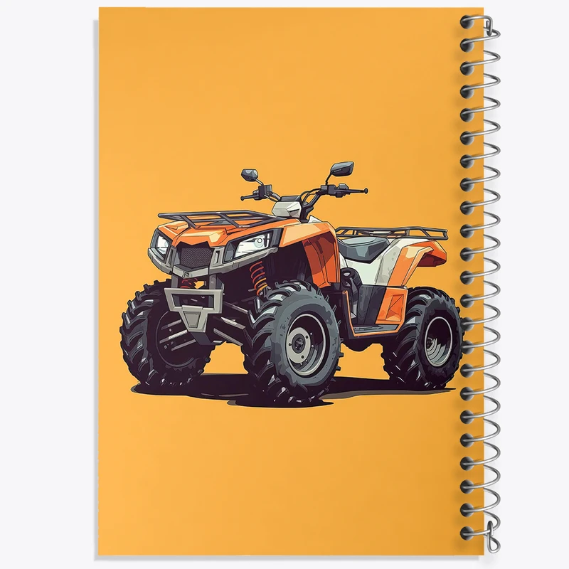 دفتر نقاشی 50 برگ خندالو طرح موتور چهار چرخ کد 37087