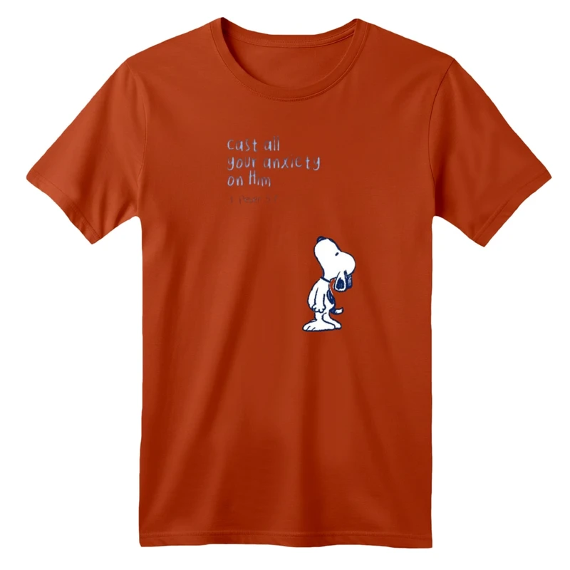 تی شرت آستین کوتاه بچگانه مدل اسنوپی و نوشته