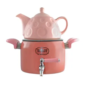 ست کتری و قوری گاماتو مدل لعابی