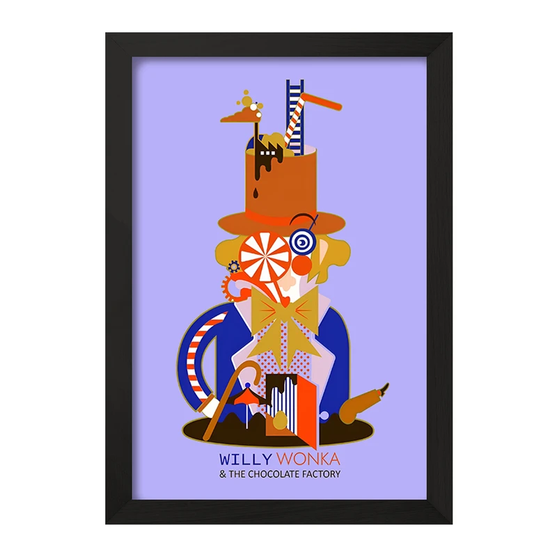 تابلو خندالو مدل ویلی وانکا (Willy Wonka) کد F8820