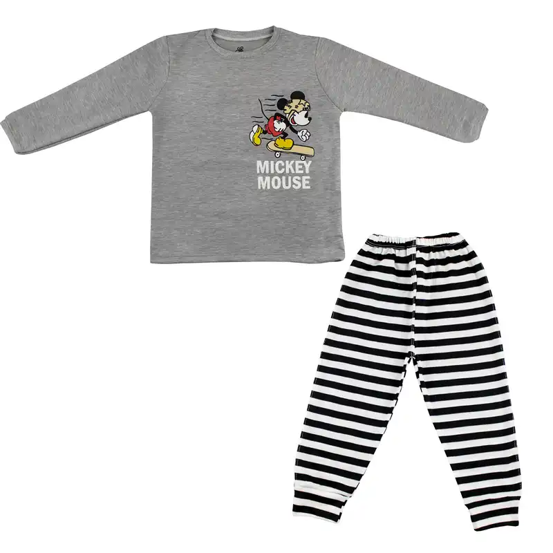 ست تی شرت آستین بلند و شلوار بچگانه سپیدپوش کد 1502