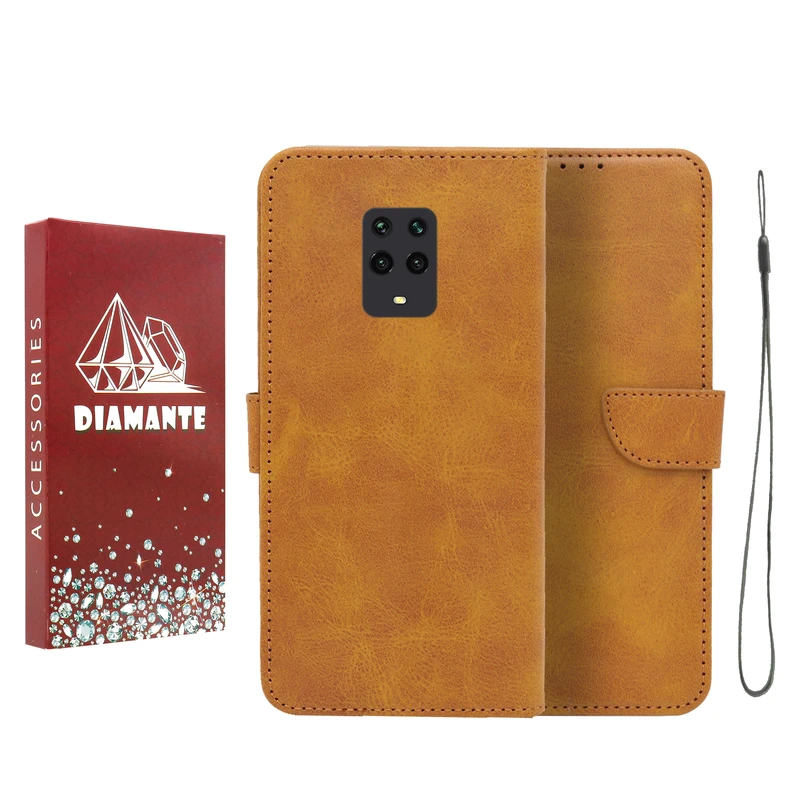 کیف کلاسوری دیامانته مدل Bandaviz Rd مناسب برای گوشی موبایل شیائومی Redmi Note 9 به همراه بند آویز