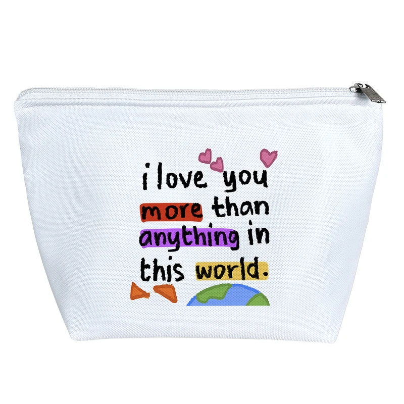 کیف لوازم آرایش دخترانه خندالو مدل از هر چیزی تو دنیا بیشتر دوست دارم کد 8329