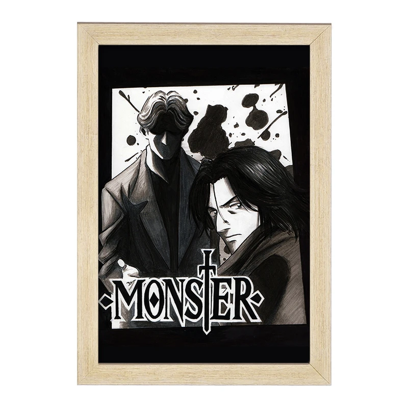 تابلو خندالو مدل دکتر کنزو تنما و یوهان لیبرت انیمه مانستر Monster  کد 17125