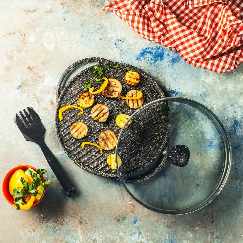 تابه گریل چدن نالینو مدل Spiza سایز 28