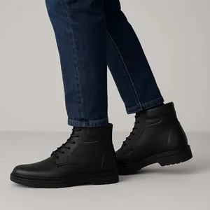 نیم بوت مردانه مدل دژاوو رنگ مشکی