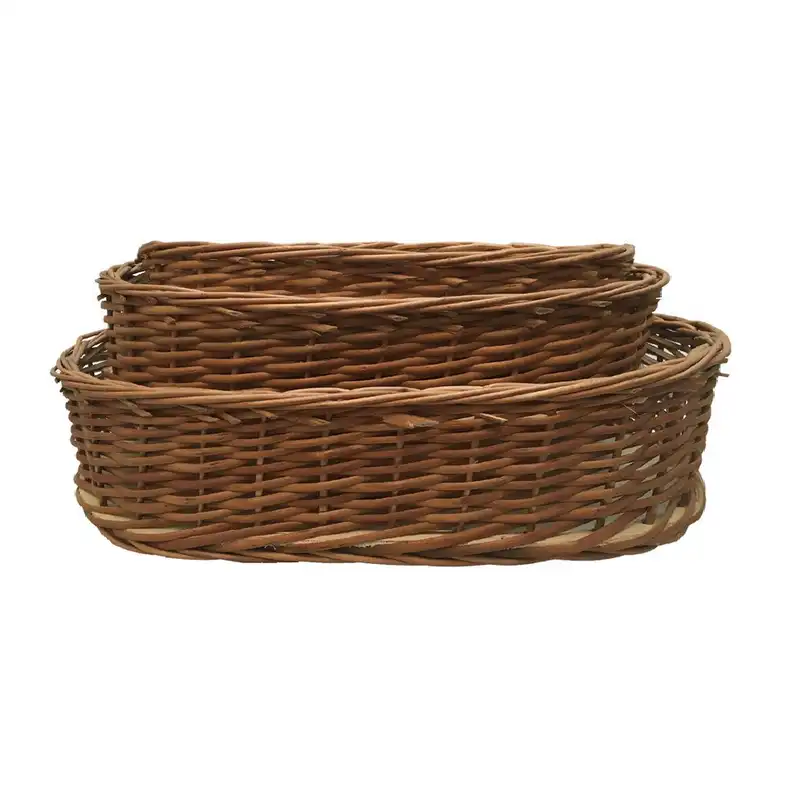 سبد حصیربافی مدل اورینتال کد 033 مجموعه 3 عددی