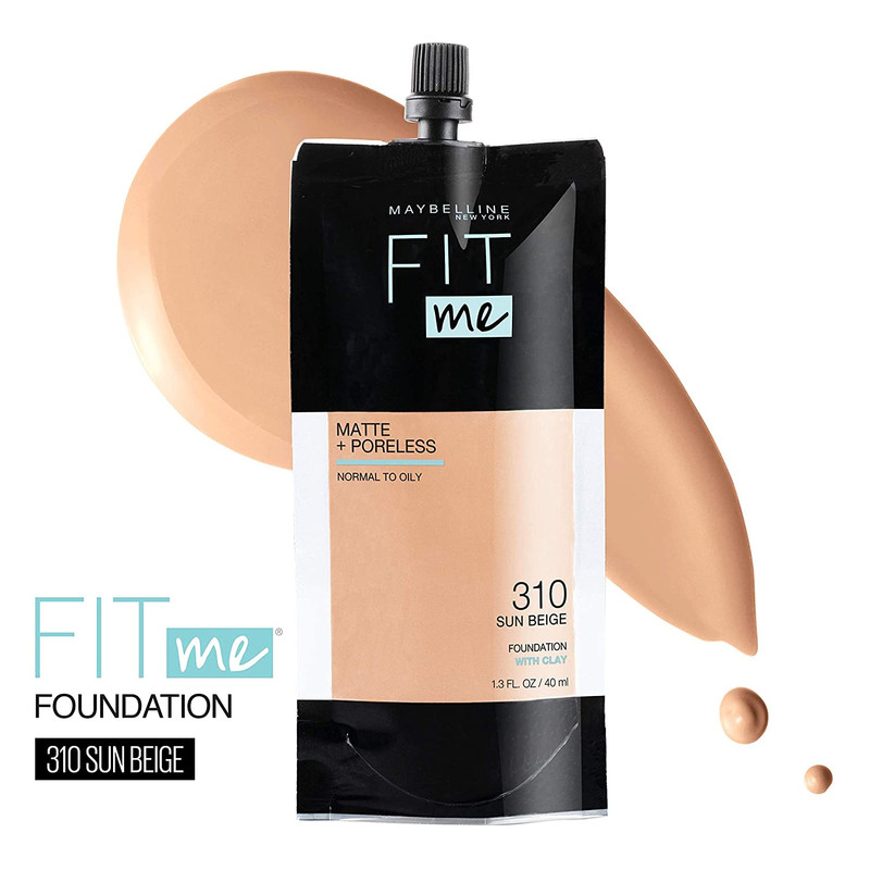 کرم پودر میبلین مدل fit me شماره 310 حجم 40 میلی لیتر کرم پودر میبلین مدل fit me شماره 310 حجم 40 میلی لیتر