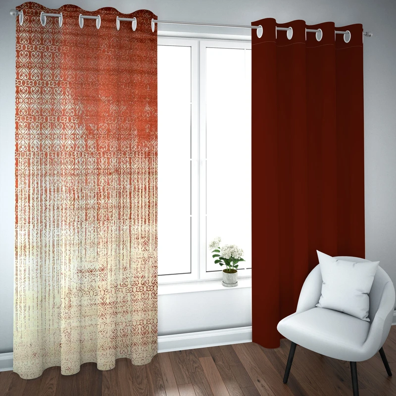 پرده مدل چاپی هازان سایز 300×150 سانتی متر 