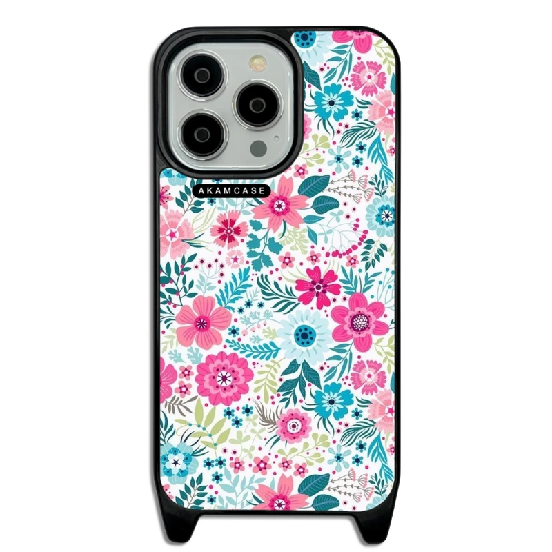 کاور آکام مدل AMC-WLA13PRO-FLOWERS2 مناسب برای گوشی موبایل اپل iPhone 13 Pro