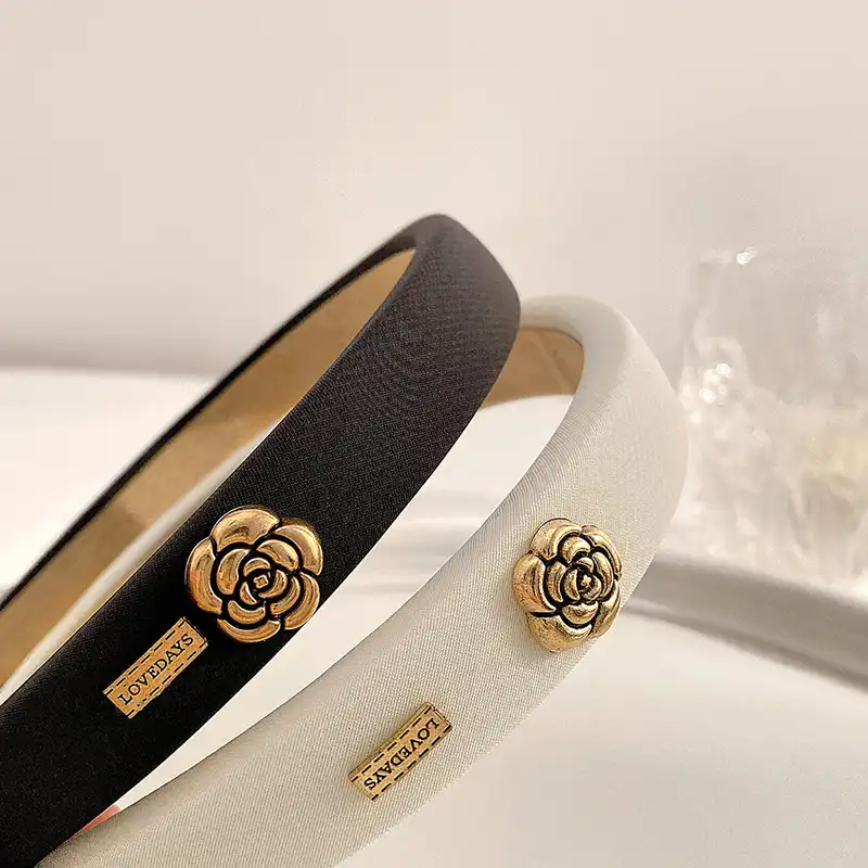 تل مو زنانه مدل گل فلزی