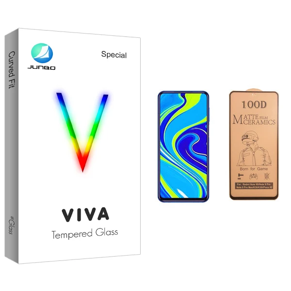 محافظ صفحه نمایش سرامیکی جانبو مدل Viva Glass مناسب برای گوشی موبایل شیائومی Redmi Note 9s