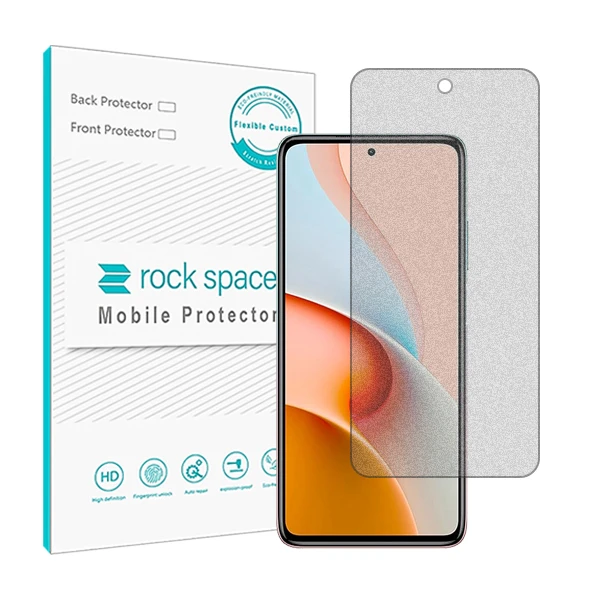محافظ صفحه نمایش مات راک اسپیس مدل HyMTT مناسب برای گوشی موبایل شیائومی  Redmi Note 9 Pro 5G