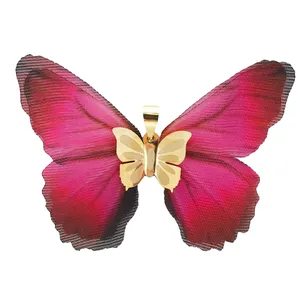 آویز گردنبند طلا 18 عیار زنانه مدل پروانه کد K407-3 