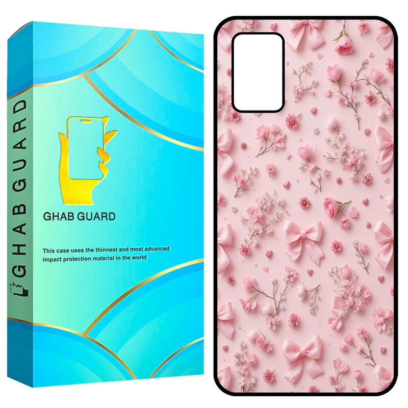 کاور قاب گارد طرح گل و پاپیون مدل GCHPA03S مناسب برای گوشی موبایل سامسونگ Galaxy A02s / M02s / A03s  