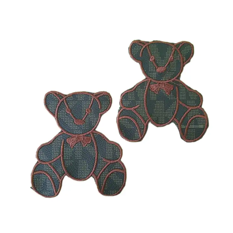 استیکر پارچه و لباس مدل حرارتی طرح تدی کوچک بسته 2 عددی