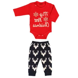 ست بادی آستین بلند و شلوار نوزادی مدل cab334p