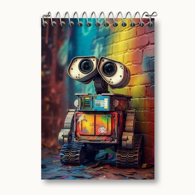 دفتر یادداشت 50 برگ خندالو طرح وال ای (Wall-E) کد N2193