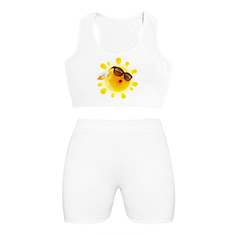 ست نیم تنه و شلوارک زنانه مدل NJDIDSH01-3