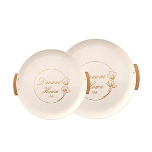 سینی دسته دار مدل خانه رویایی مجموعه 2 عددی