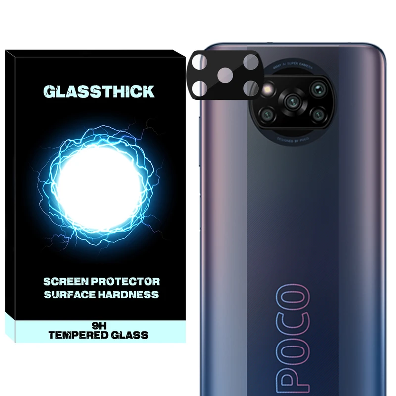 محافظ لنز دوربین گلستیک مدل 3D-GL مناسب برای گوشی موبایل شیائومی Poco X3 / X3 Pro / X3 NFC