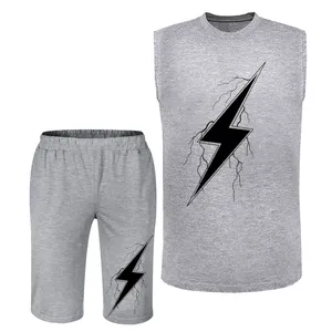 ست تاپ و شلوارک مردانه مدل رعد کد A296 رنگ
طوسی