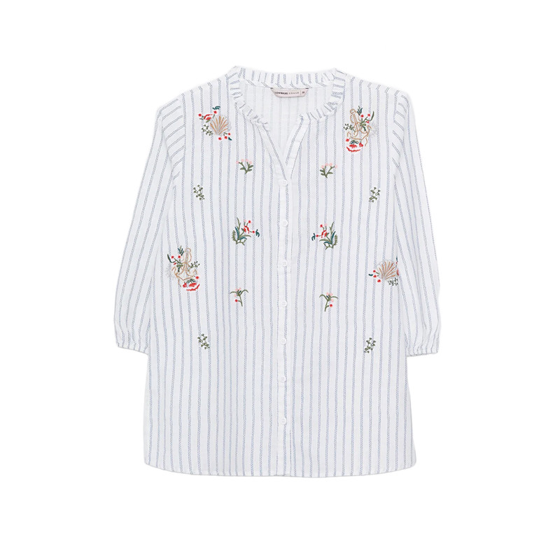 شومیز آستین سه ربع زنانه ال سی وایکیکی مدل K2387lp