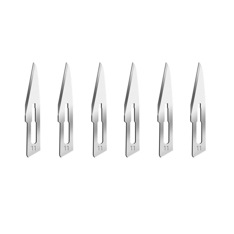 دسته تیغ جراحی پرایم استار مدل MRJXQI شماره 3 به همراه تیغ استریل هاینز هرنز کد SKJMRJN002369 بسته 7 عددی