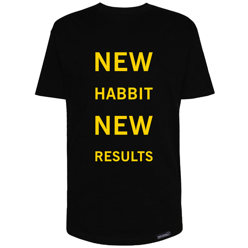تی شرت آستین کوتاه مردانه 27 مدل New Habbit کد MH1537