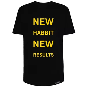 تی شرت آستین کوتاه مردانه 27 مدل New Habbit کد MH1537