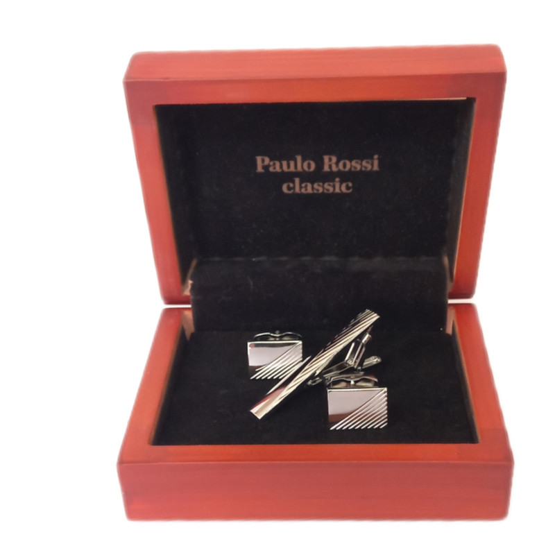 ست دکمه سردست و گیره کراوات مردانه مدل 576