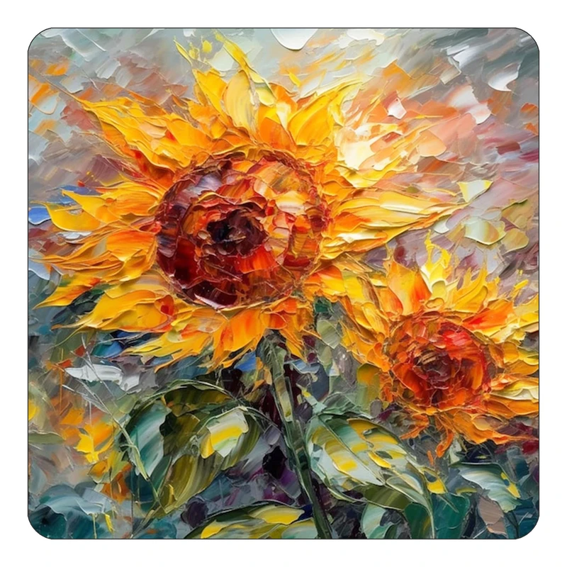 مگنت کاکتی طرح نقاشی رنگ روغن مدل mp72394