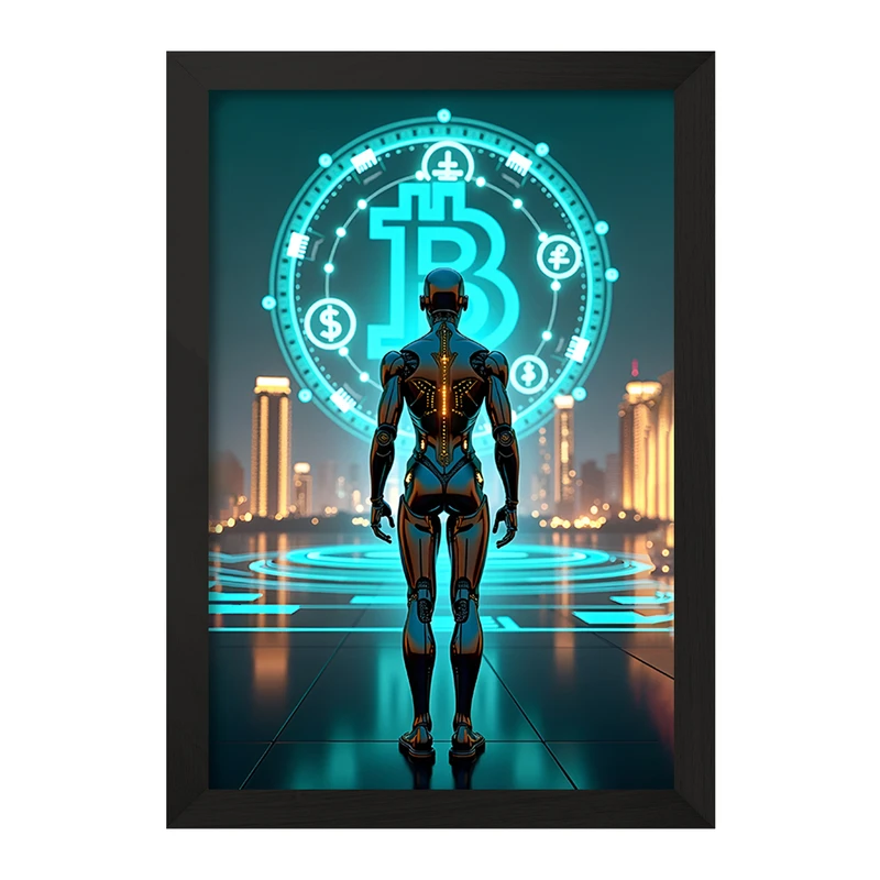 تابلو خندالو مدل بیت کوین (Bitcoin) کد F10611