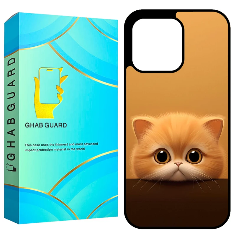  کاور قاب گارد طرح گربه مدل GCHP13P مناسب برای گوشی موبایل اپل iPhone 13 Pro