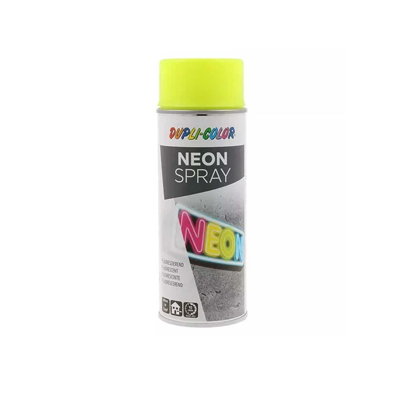 اسپری رنگ نئون زرد لیمویی دوپلی کالر مدل neon حجم 150 میلی لیتر